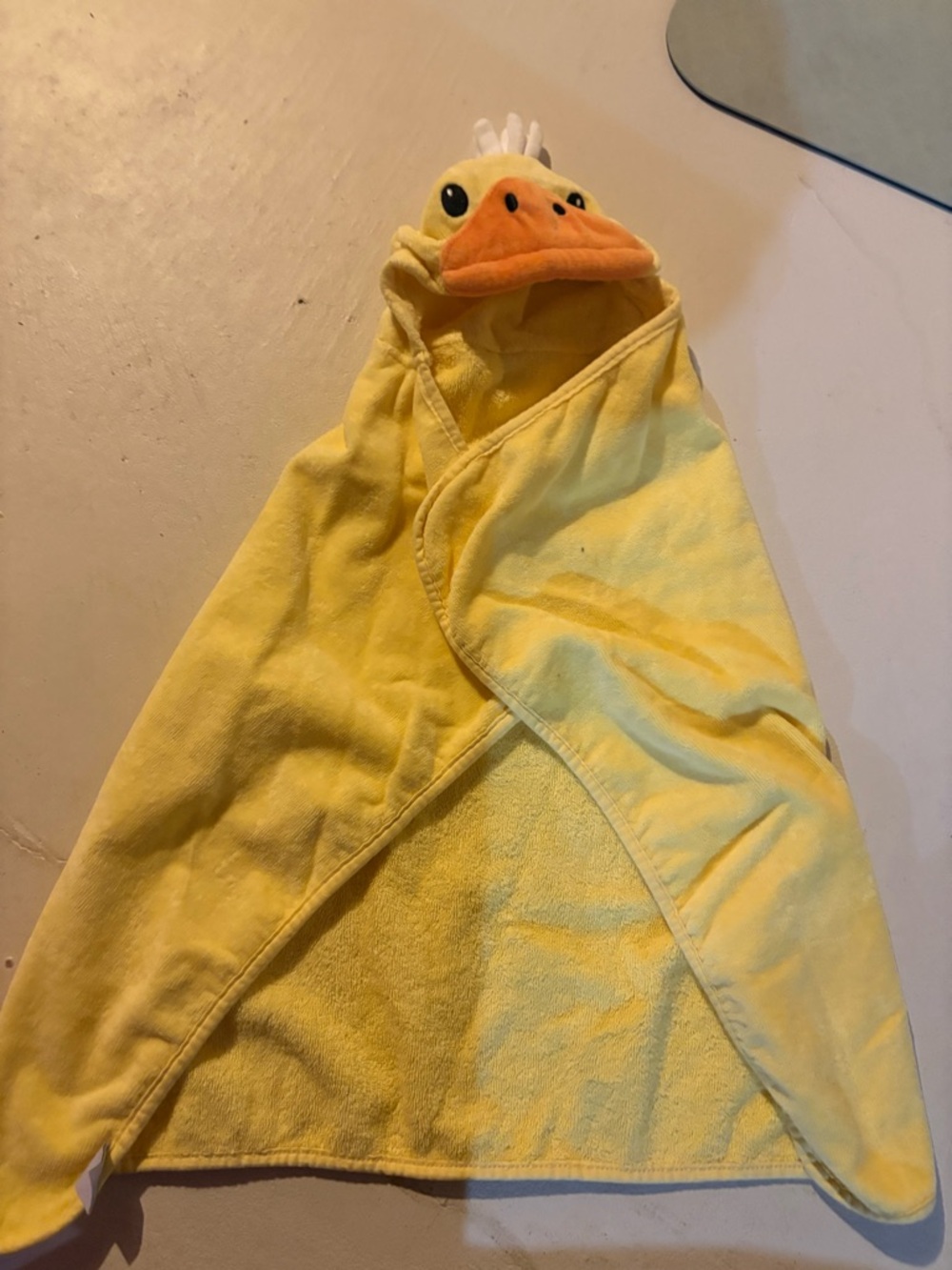 Yellow Duck Hooded Baby Towel